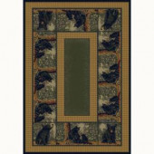 United Weavers Bear Family 5 ft. 3 in. x 7 ft. 6 in. Contemporary Lodge Area Rug