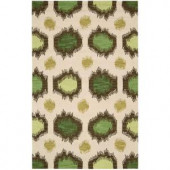 Nourison Siam Ivory 3 ft. 6 in. x 5 ft. 6 in. Area Rug