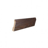 PID Floors Walnut Color 16 mm Thick x 3-1/4 in. Wide x 94 in. Length Laminate Wall Base Molding