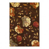 Kas Rugs Roses to Riches Mocha 3 ft. 11 in. x 5 ft. 3 in. Area Rug