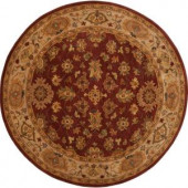 Karnak Red Clay 8 ft. Round Area Rug