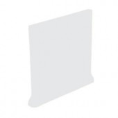 U.S. Ceramic Tile Color Collection Bright Tender Gray 4-1/4 in. x 4-1/4 in. Ceramic Stackable Right Cove Base Wall Tile