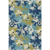 Chandra Alfred Shaheen Bright Blue 7 ft. 9 in. x 10 ft. 6 in. Indoor Area Rug