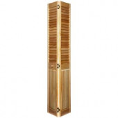 Home Fashion Technologies 2 in. Louver/Panel MinWax Golden Oak Solid Wood Interior Bifold Closet Door