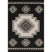 United Weavers Mountain Black 7 ft. 10 in. x 11 ft. 2 in. Area Rug