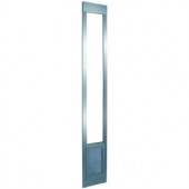 Ideal Pet 7 in. x 11.25 in. Medium Mill Aluminum Pet Patio Door Fits 75 in. to 77.75 in. Tall Aluminum Slider