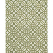 Loloi Rugs Weston Lifestyle Collection Ivory Green 7 ft. 9 in. x 9 ft. 9 in. Area Rug