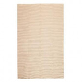 Home Decorators Collection Ribbed Cotton Beige 4 ft. x 6 ft. Area Rug
