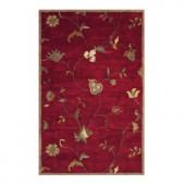 Home Decorators Collection Lenore Red 6 ft. x 9 ft. Area Rug