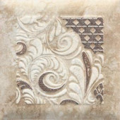 Daltile Del Monoco Carmina Beige 6-1/2 in. x 6-1/2 in. Glazed Porcelain Decorative Floor and Wall Tile