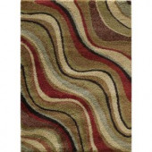Tayse Rugs Fashion Shag Multi 7 ft. 10 in. x 9 ft. 10 in. Transitional Area Rug