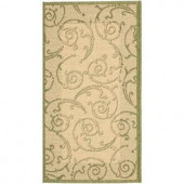 Safavieh Courtyard Natural/Olive 2 ft. x 3.6 ft. Area Rug