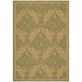 Safavieh Courtyard Green/Natural 4 ft. x 5.6 ft. Area Rug