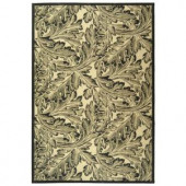 Safavieh Courtyard Sand/Black 5 ft. 3 in. x 7 ft. 7 in. Area Rug