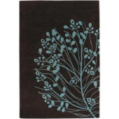 Chandra Dharma Brown/Blue 7 ft. 9 in. x 10 ft. 6 in. Area Rug