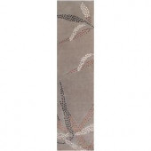 Surya Smithsonian Taupe Gray 2 ft. 6 in. x 10 ft. Runner