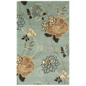 Kas Rugs Large Poppies Ivory 3 ft. 3 in. x 5 ft. 3 in. Area Rug