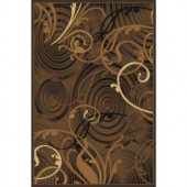 LA Rug Inc. 851/00 Crown Collection, various shades of brown and gold color, 5 ft. x 7 ft. 3 in., indoor rea Rug