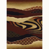 United Weavers Mojave Auburn 5 ft. 3 in. x 7 ft. 2 in. Contemporary Area Rug