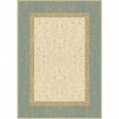 Home Dynamix MELISSA Ivory/Blue 3 ft. 9 in. x 5 ft. 2 in. Area Rug