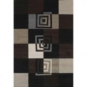 United Weavers Vibes Black 7 ft. 10 in. x 11 ft. 2 in. Area Rug