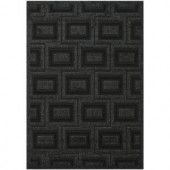 Safavieh York Charcoal/Black 5.25 ft. x 7.5 ft. Area Rug