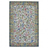 Kas Rugs Wild Flowers Ivory 8 ft. x 10 ft. 6 in. Area Rug