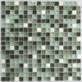 EPOCH Riverz Amazon Stone and Glass Blend Mesh Mounted Floor & Wall Tile - 4 in. x 4 in. Tile Sample