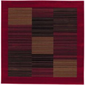 Couristan Everest Hampton's Red 7 ft. 10 in. x 7 ft. 10 in. Square Area Rug