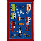 LA Rug Inc. Olive Kids Heroes Multi Colored 19 in. x 29 in. Accent Rug