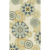 Mohawk Home Tumbled Medallion Cool 5 ft. x 7 ft. Area Rug