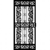 Grisham 414 Series 36 in. x 80 in. Black Elegance Security Door