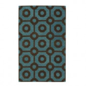 Home Decorators Collection Crystal Brown/Green 3 ft. 6 in. x 5 ft. 6 in. Area Rug