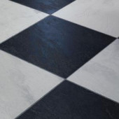 Innovations Black and White Chess Slate 8 mm Thick x 11-3/5 in. Wide x 46-1/4 in. Click Lock Laminate Flooring (18.56 sq. ft./case)