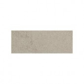 Daltile City View Skyline Gray 3 in. x 12 in. Porcelain Bullnose Floor and Wall Tile