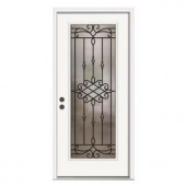 JELD-WEN Premium 15 Lite Primed White Steel Entry Door with Brickmold