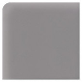 Daltile Semi-Gloss Suede Gray 4-1/4 in. x 4-1/4 in. Ceramic Bullnose Corner Wall Tile
