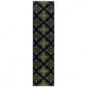 Oriental Weavers Camille Daly Blue 1 ft. 10 in. x 7 ft. 6 in. Runner