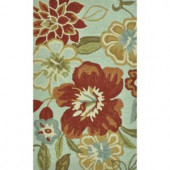 Loloi Rugs Summerton Life Style Collection Mist Red 2 ft. 3 in. x 3 ft. 9 in. Accent Rug