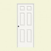 JELD-WEN Smooth 6-Panel Painted Molded Prehung Interior Door
