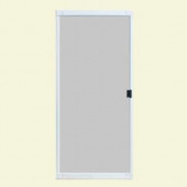 Unique Home Designs 36 in. x 80 in. Standard Metal White Sliding Patio Screen Door