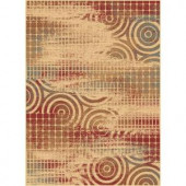 Tayse Rugs Plaza Red 5 ft. 3 in. x 7 ft. 3 in. Contemporary Area Rug