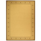 Safavieh Courtyard Natural/Brown 8 ft. x 11 ft. Area Rug