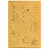 Safavieh Courtyard Natural/Brown 4 ft. x 5.6 ft. Area Rug
