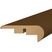 Shaw Southern Walnut 3/4 in. Thick x 2.13 in. Wide x 94 in. Length Laminate Stair Nose Molding