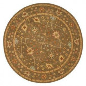Home Decorators Collection Dijon Grey/Brown 8 ft. Round Area Rug